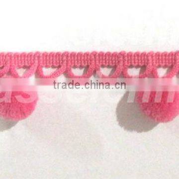 Decoration Colorful Pompon Fringe for dresses