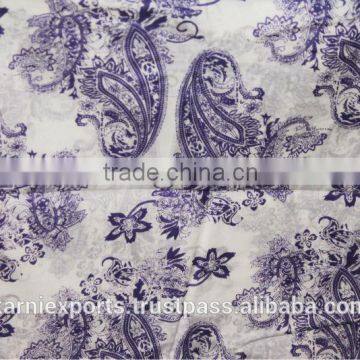 Single color paisley print fabric, paisley print dress fabric