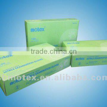 Non sterile Long Powder free Nitrile Examination Gloves