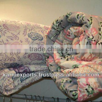 Bagroo Hast Kala Hand Block quites & blankets & Best block printed environment friendly quilts