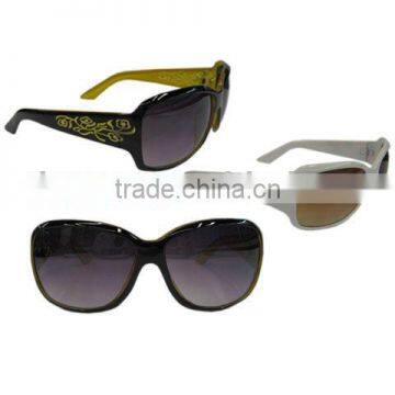 Sunglasses/Fashion sunglasses/Plastic sunglasses/ Eyewear with 2 color stone and laser