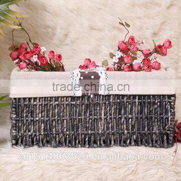 Home Decoration Hand Woven Plastic Hand Basket