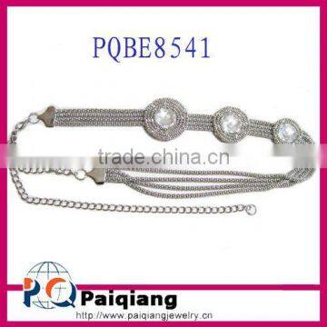 Wholesale Ladies Fashion Metal Chain Belts with big Stone