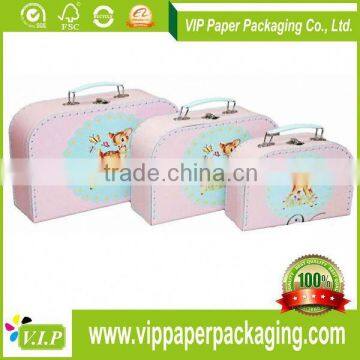 PAPER HANDLE BOX, PAPER CYLINDER BOX, SMALL PAPER MACHE BOX SUITCASE