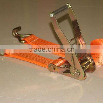 CE GS webbing sling hook 35mm ratchet tie down ratchet tie down straps cargo lashing straps