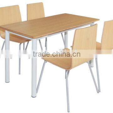 Modern and simple outdoor fast food restaurant tables and chairs price