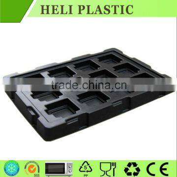 black plastic ESD electronic component blister packaging tray