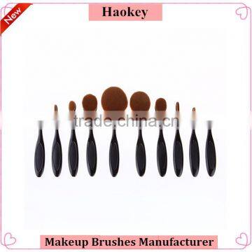 New 10pcs Beauty Toothbrush Shaped Foundation Power Makeup Oval Puff Brushes Set                        
                                                Quality Choice