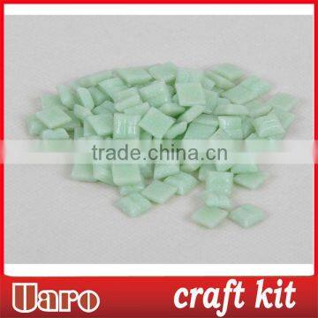 Lime Green Small Particles DIY Craft Mosaic Piece