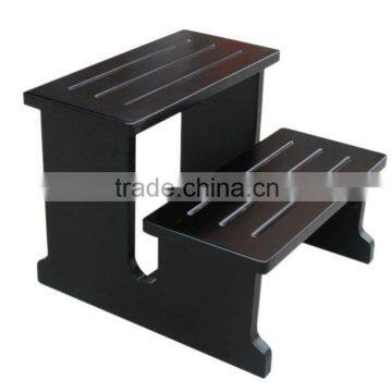 2016 New Products Black Solid Wood foot step & Spa Foot Rest