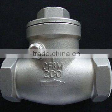 KH supply stainless steel screwed end check valves and swing check valves and disc check valves