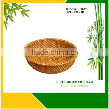 Wholesale low price with rattan fruit bowl.