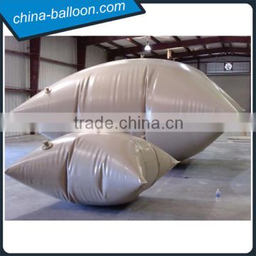 Grey color collapsible water tank/ Eco-friendly PVC water bladder tank for sale