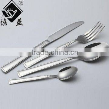 Stainless Steel Hand Polish Excellent Houseware Knife Spoon Fork Dinner Set photo-5