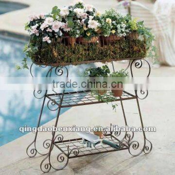 China best selling ornamental metal and flower stand/flower or plant shelves