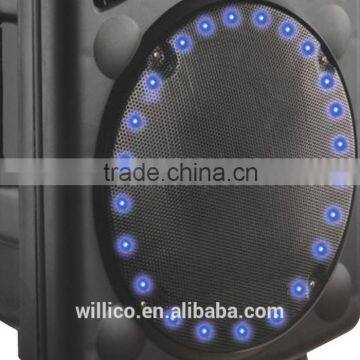 2015 Best Creative Portable Big Bass Subwoofer Plastic Speaker With Color Light photo-3