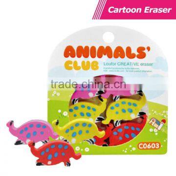 multi-colour extrude cute animal eraser