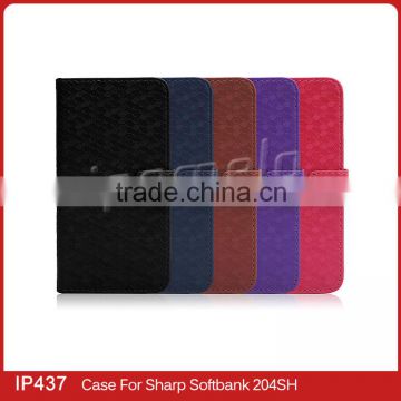 Wholesale alibaba leather phone case for Sharp Softbank 204SH