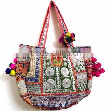 Tribal Ethnic Gypsy Vintage Banjara bag Boho Hippie mirror work embroidery