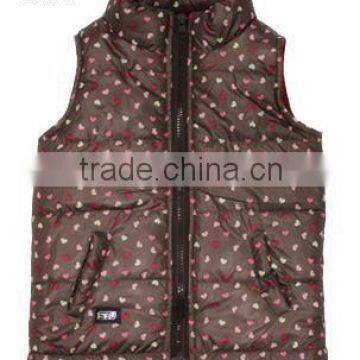 Apparel Stocklots Girls Cute Padded Vest With Polar Fleece photo-2