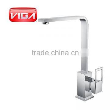 VIGA Bath Shower Set Brass Chrome Shower Column Square Bath Shower Mixer photo-2
