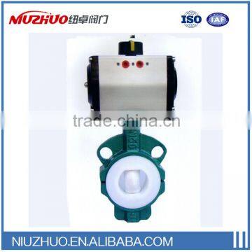 Best selling Pneumatic fluorine butterfly valve new technology product in china