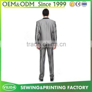 Wholesale Men's 100% Woolen Blazer Tuxedos New Design Formal Dress Suit photo-5