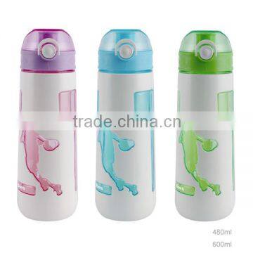 480&600ml BPA Free Custom Sports Water Bottle With Comfortable Grip