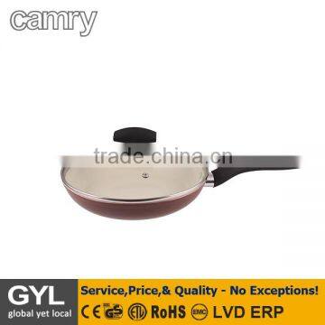 FRYING PAN;24cm diameter, bottom thickness 4,5mm, wall thickness 4,5mm even heat distribution pan frying easy-clean, convenient