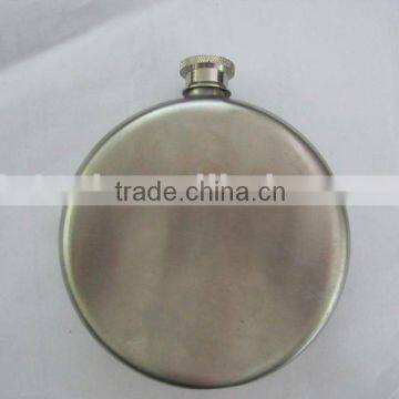 stainless steel 8oz round hip flask