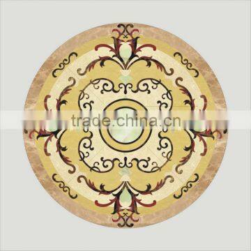 big round medallion craving marble 5mm marble tile