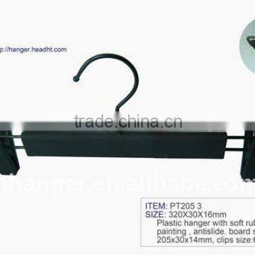 Our HEAD black soft finishing plastic pants clips hangers for skirts adult size