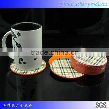 New Arrival Beer Decorative Black PU Leather Coaster photo-4