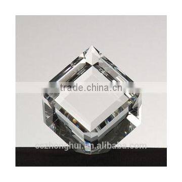 2016 Wholesale customized and clear blank crystal cube