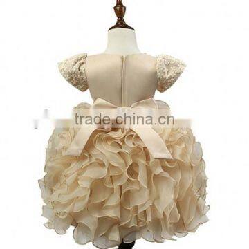 2016 Children Frocks Designs Baby Dress Designs Pearls Decoration Baby Dress Designs photo-4