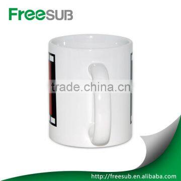 White Ceramic 11oz Customed Shape Color Changing Mugs Wholesale Sublimation Products photo-3