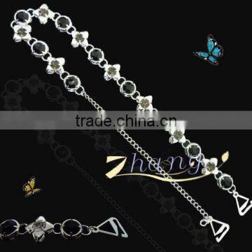 alloy bra straps decorated with rhinestone