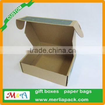 Natural Brown Corrugated Shipping Box 8x4x3'' inch Cardboard Carton Packing Mailer Boxes