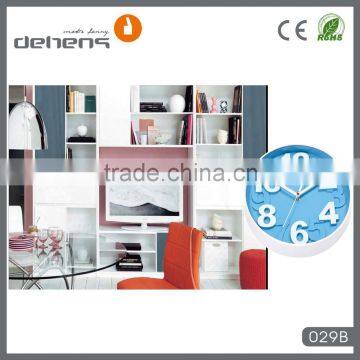 DEHENG Cheap Embossed 12'' Plastic Wall Clock Promotional Gift Clock photo-3