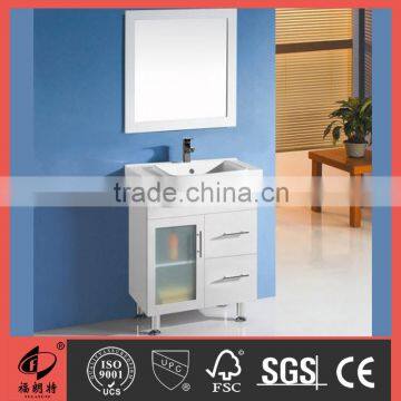 PVC/MDF High Gloss White Bathroom Vanity 2015016