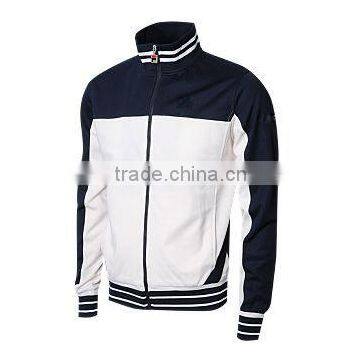 White Color and Black Strap Casual Jacket