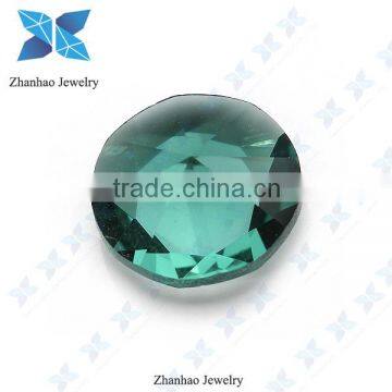 Synthetic faceted large machine cut glass gems