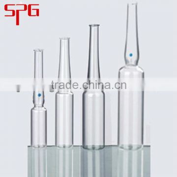 Medicine glass ampoule clear or amber pharmaceutical Glass ampoule bottle