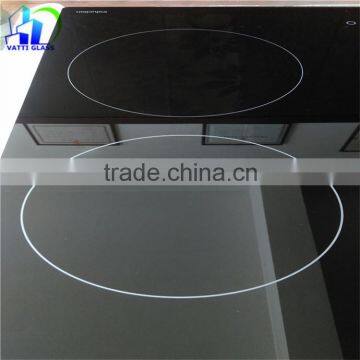 4mm Ceramic Glass for induction cooker with silk screen factory price