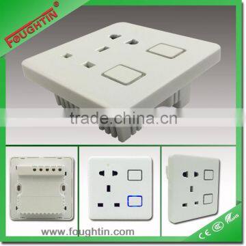 86Type wifi smart switch socket with light 5pin UK wall socket