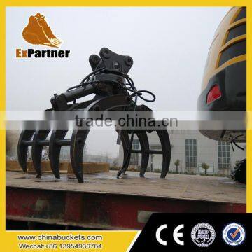 Brand new excavator grapple bucket, excavator rotating bucket, excavator grab bucket from alibaba websit