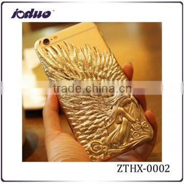 Wholesale Angel's Wings metal mobile phone shell for iphone