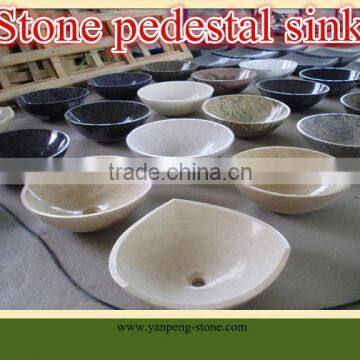 stone pedestal sink