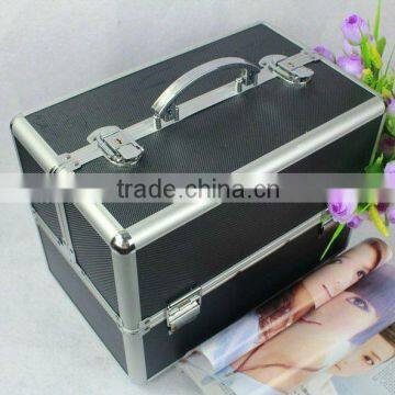 Aluminum Makeup Cosmetic Train Case Aluminum Box