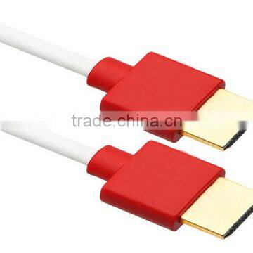 1M White Slim hdmi cable